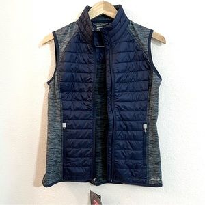 Eddie Bauer Women IgniteLite Hybrid Puffer Vest Indigo Blue Size S